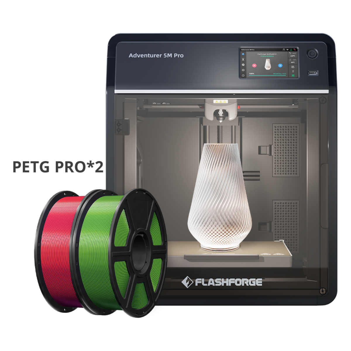 adventurer 5m pro and 2 roll petg pro filaments