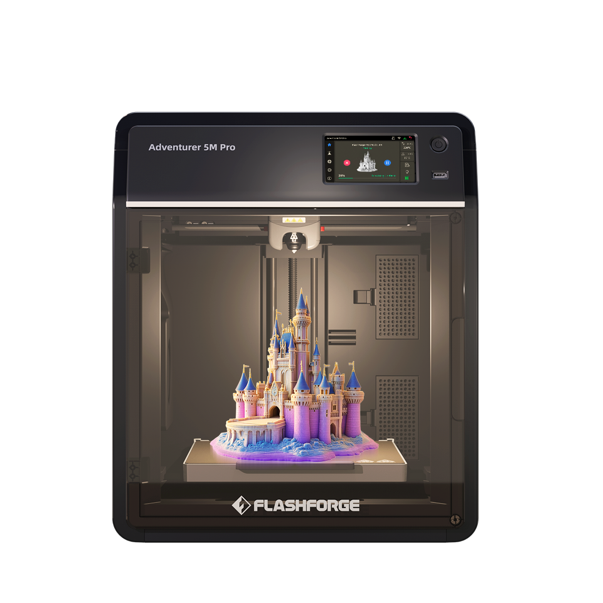 Flashforge adventurer 5m pro with castle