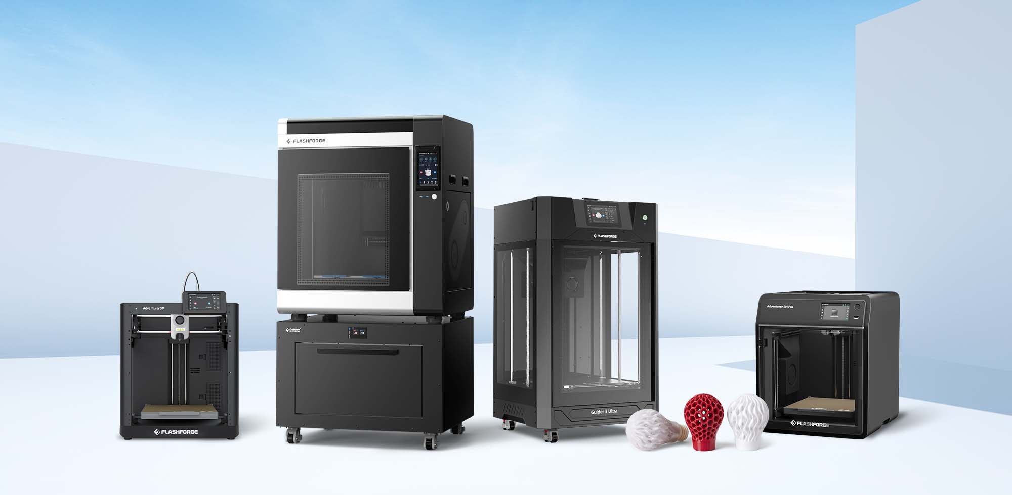 Flashforge 3d printer lineup