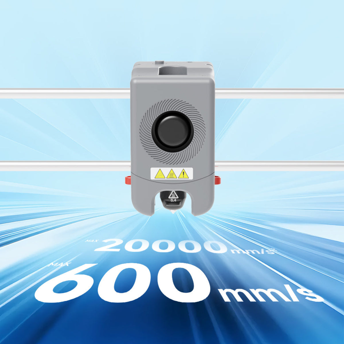 Flashforge Adventurer 5M's high printing speed - 600mm/s