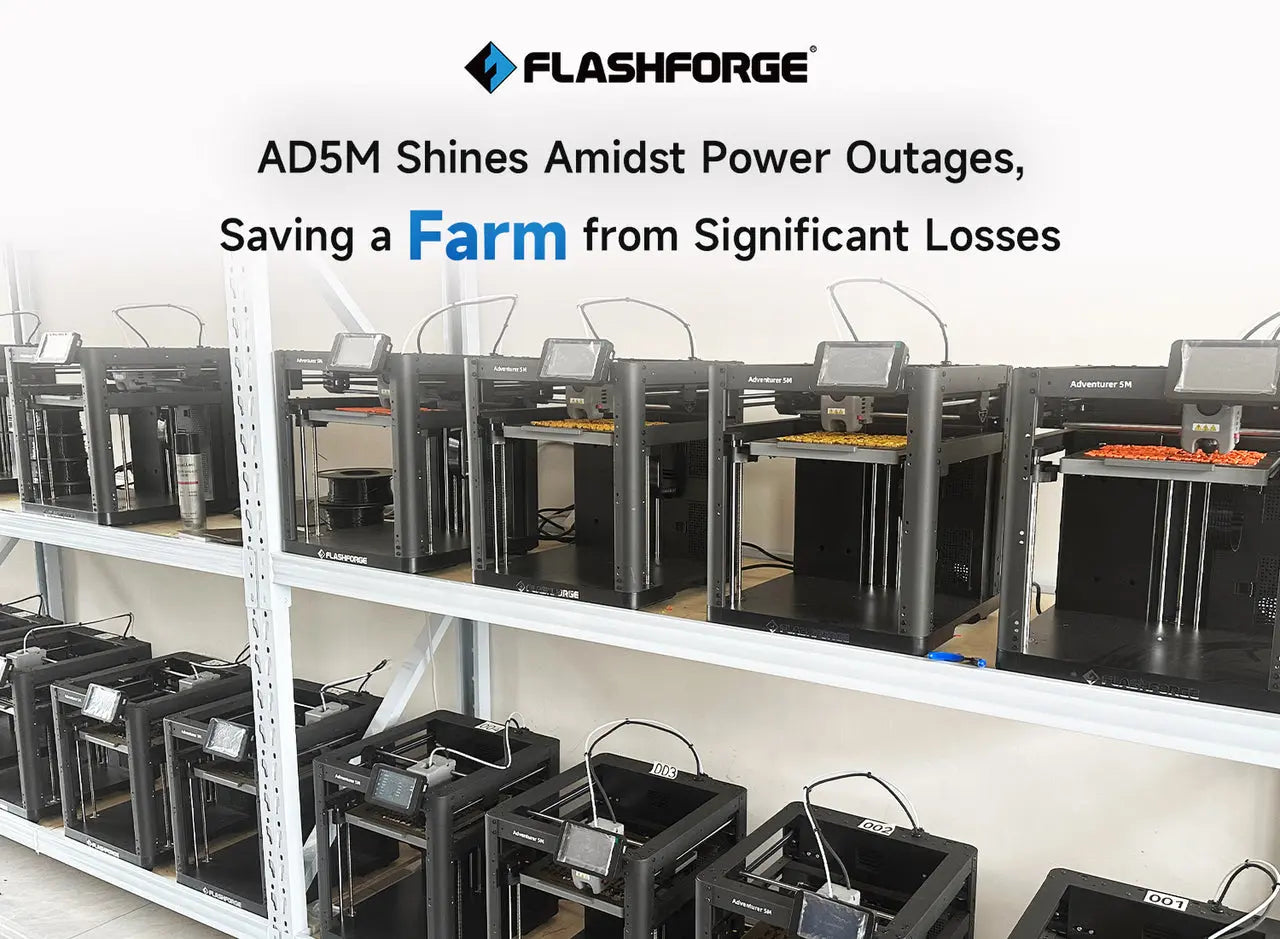 FlashForge AD5M Shines Amidst Power Outages, Saving a Farm from Significant Losses