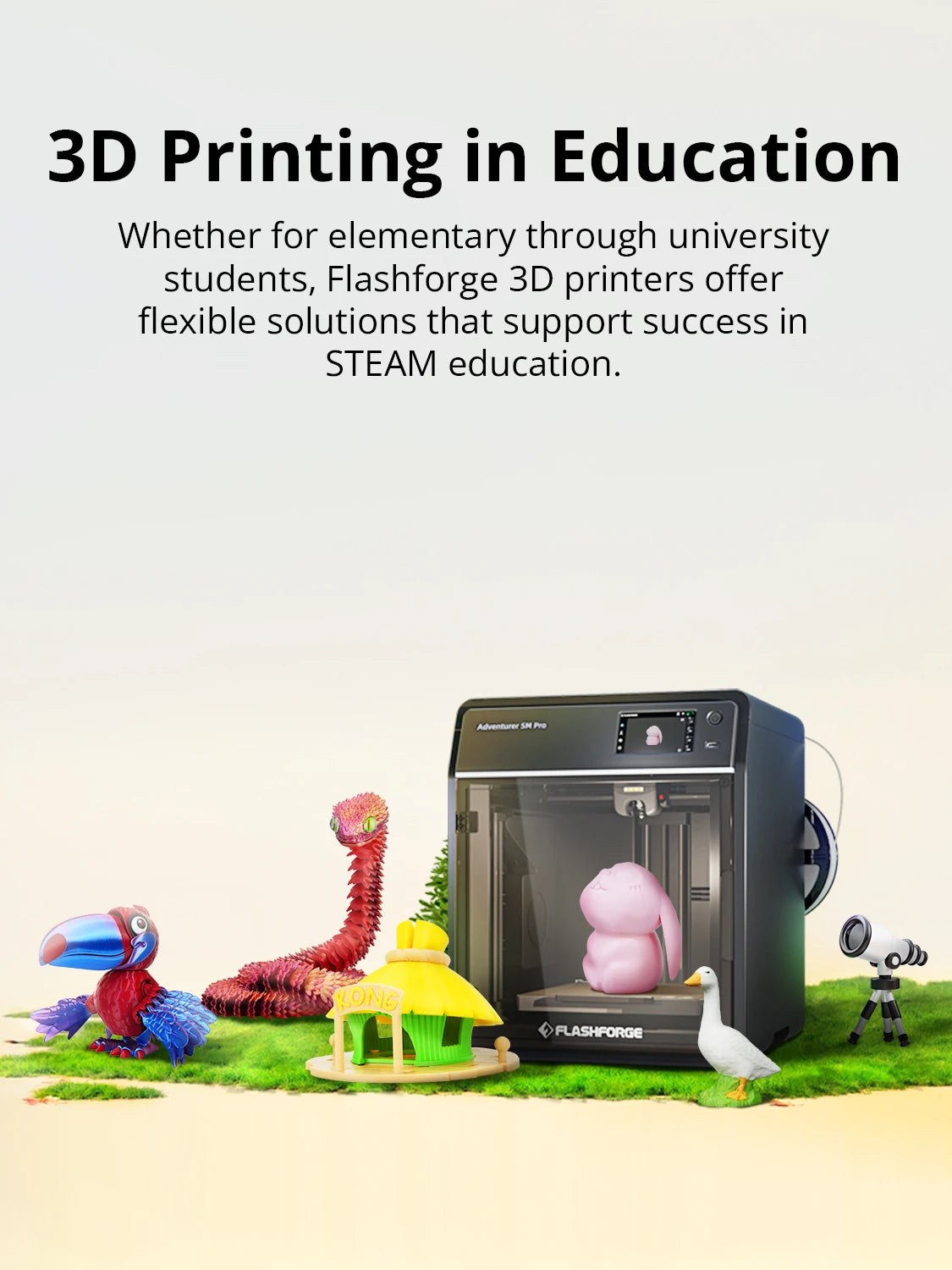 3D prints application in STEAM education