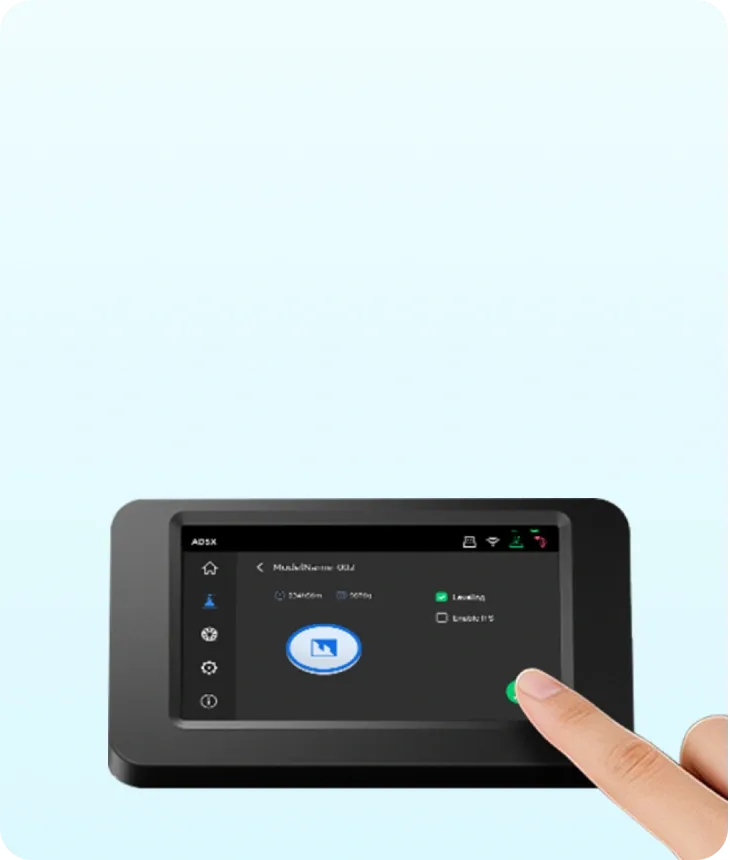 4.3-inch Color Touchscreen