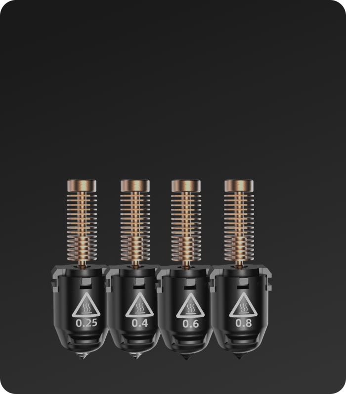Supports Multiple Nozzle Sizes
