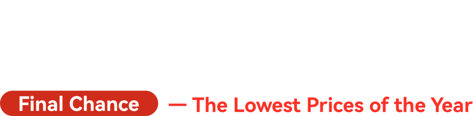 BFCM - Lowest Prices of the Year