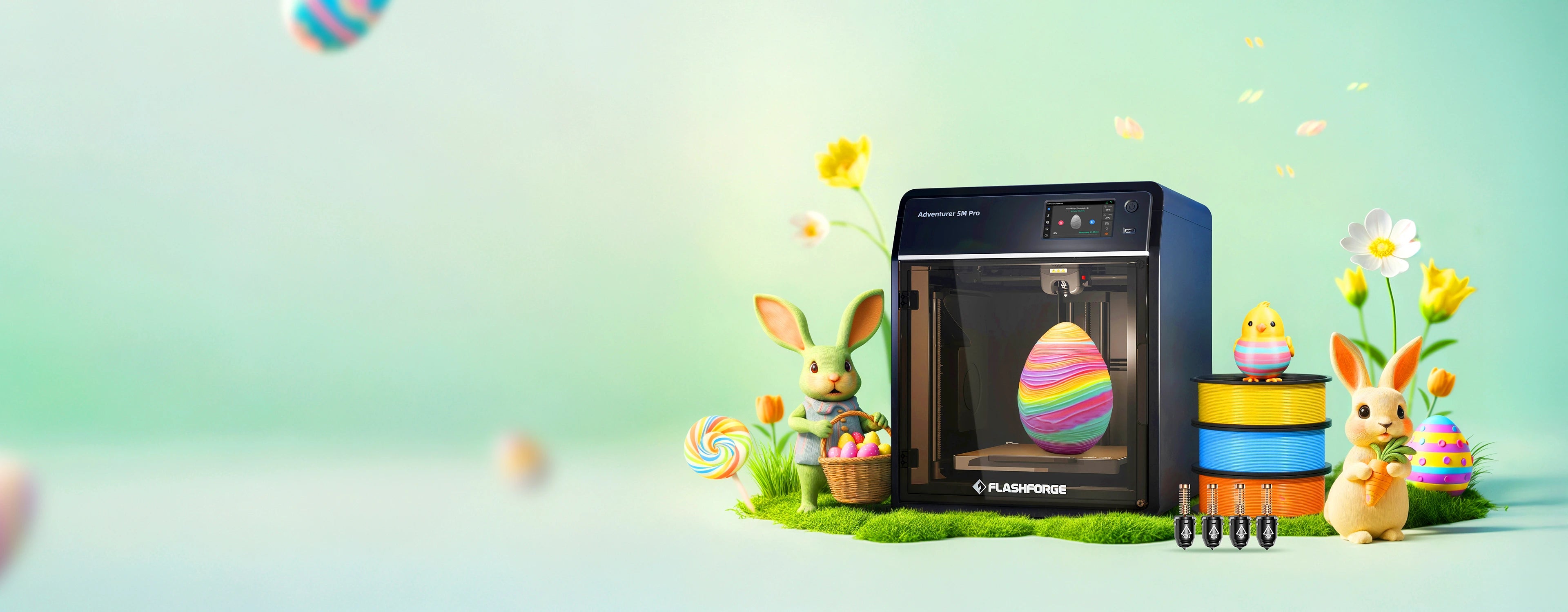 3d printers sale: Hop Into Savings This Easter! big promotion of flashforge 3d printer